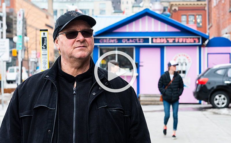 A photo of Bruce in downtown Ottawa.