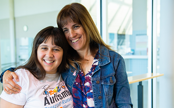 Océanne and Josée smiling