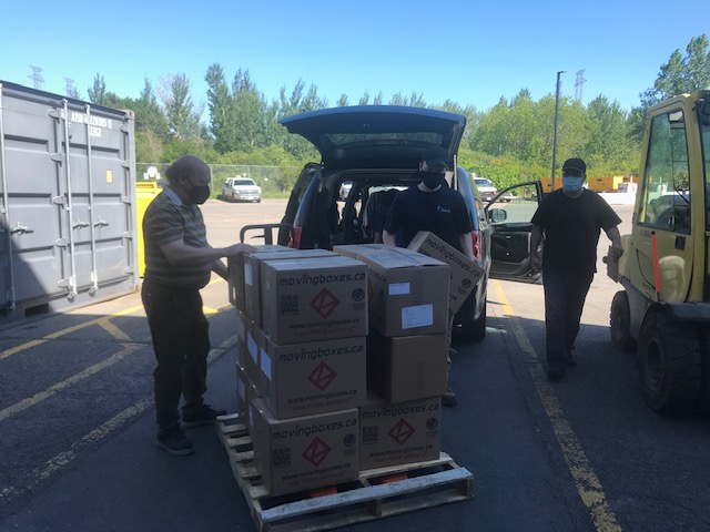 The City of Ottawa received a shipment of 10,000 Facing Forward cloth masks which will be distributed to City staff members.