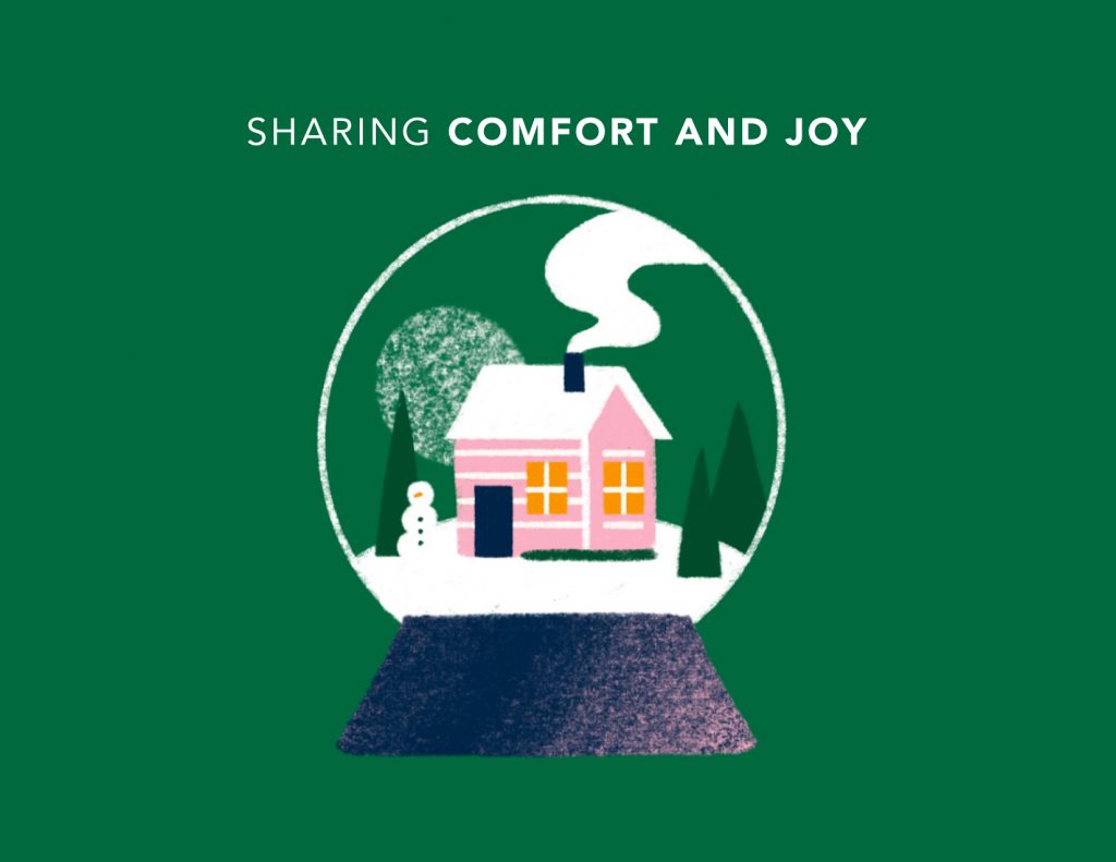 Sharing comfort and joy - Tribute Card