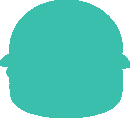 Blue burger icon.