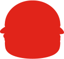 Red burger icon.